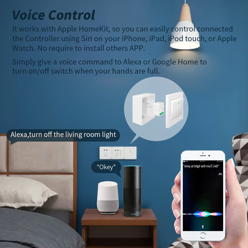 DIY Homekit Smart Switch MINI Smart Home Modifier Tuya Zigbee Relay Modul unterstützt Fernbedienung und Sprachsteuerung einfach zu installieren