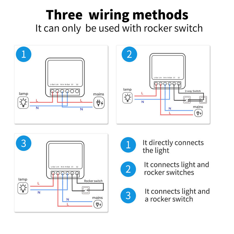 DIY Homekit Smart Switch MINI Smart Home Modifier Tuya Zigbee Relay Modul unterstützt Fernbedienung und Sprachsteuerung einfach zu installieren