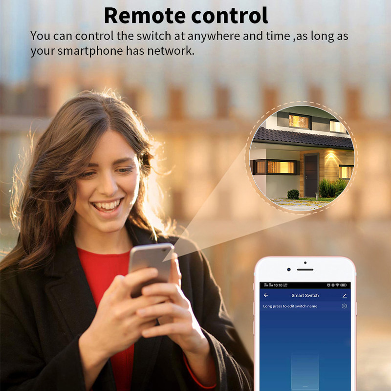Schalter-intelligentes Unterbrecher-Modul-Smart-Leben APPfernsteuerungsschalter-Sprachrelais-Timer Tuya 16A 10A Wifi
