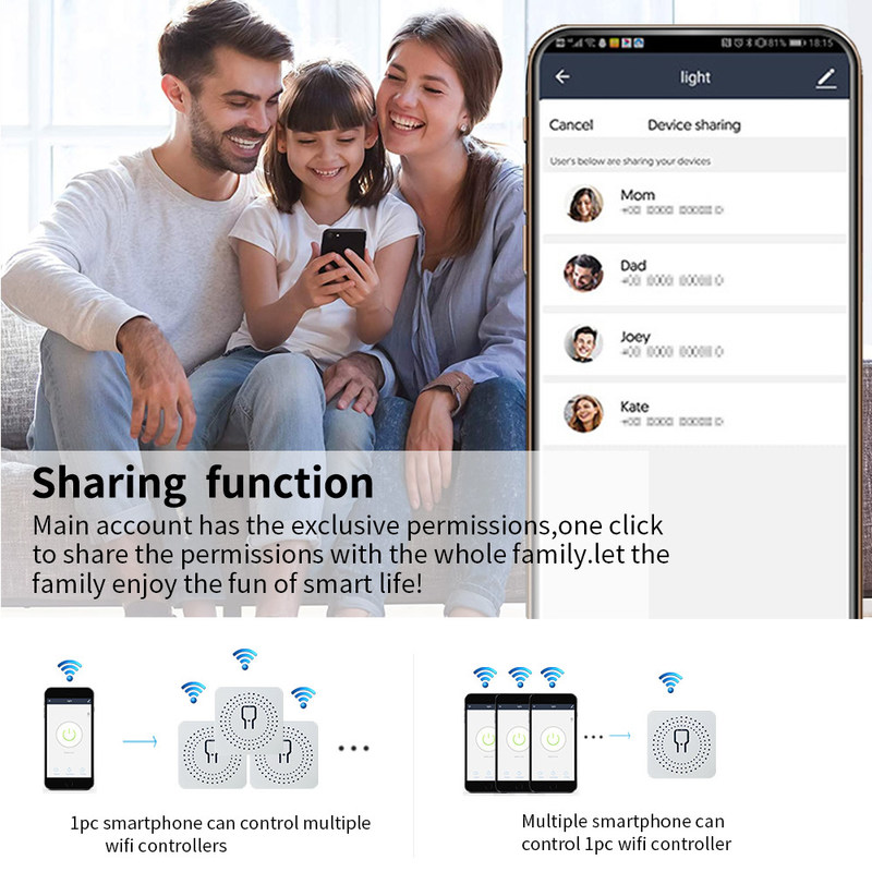Tuya Alexa Timer Smart Switch 10A Relay Modul Funktion Fernbedienung Smart Switch Unterstützung von Google Alexa Sprachsteuerung einfache Installation