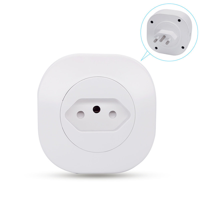 Sockel-Steckdose-Brasiliens Tuya WIFI Smart intelligenter Boden-Standardsockel 16A 220V 127V 50Hz