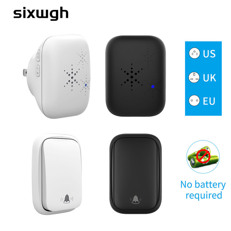 Drahtlose Anruf-Ring Doorbell US EU Großbritannien im Freien keine verdrahtende selbst- angetriebene wasserdichte Türklingel 300M