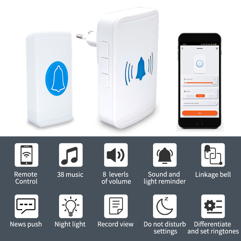Türklingel-Kamera Smarts Wifi drahtloser Video- 30W Türklingel-hoher Auflösung Fernsteuerungs-