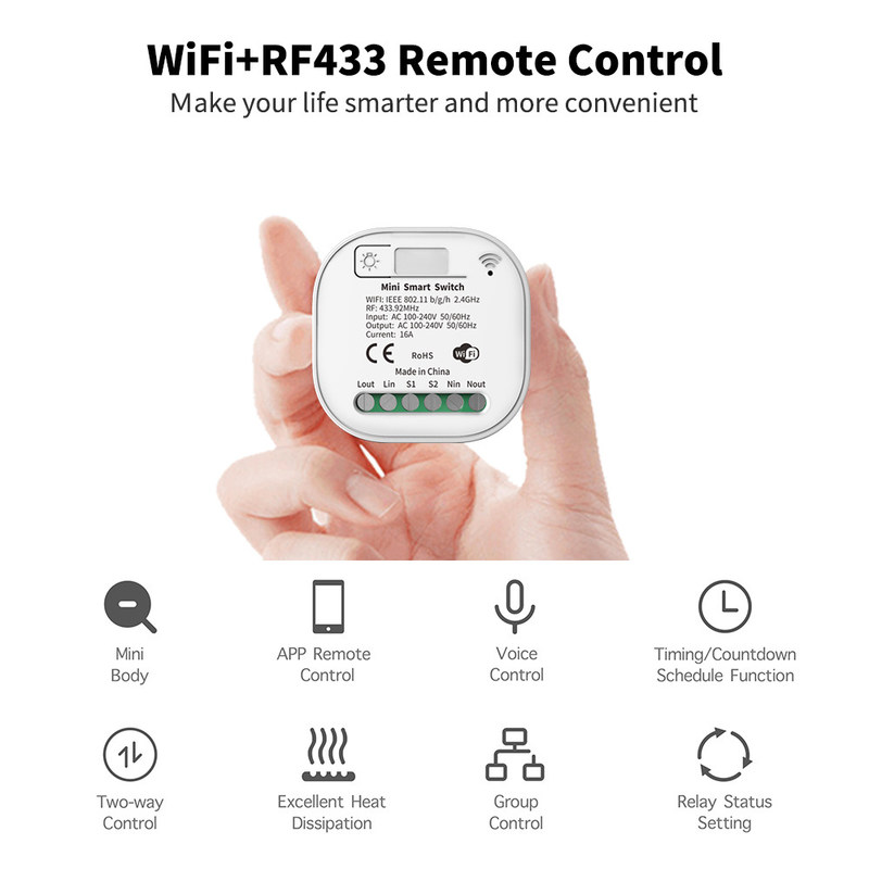 drahtlose Fernsteuerungsschlüsselselbst Homekit schalter 2.4GHz Wifi drei auf Aus-Schalter
