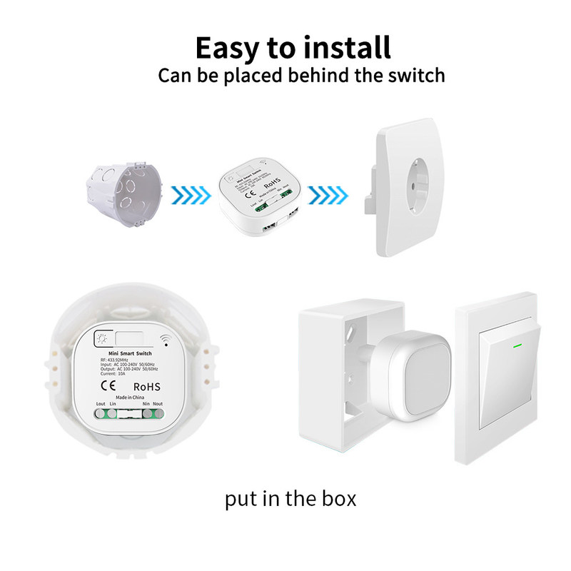 drahtlose Fernsteuerungsschlüsselselbst Homekit schalter 2.4GHz Wifi drei auf Aus-Schalter