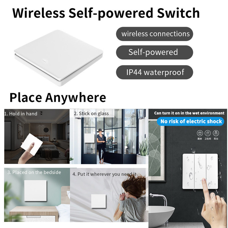 drahtlose Fernsteuerungsschlüsselselbst Homekit schalter 2.4GHz Wifi drei auf Aus-Schalter