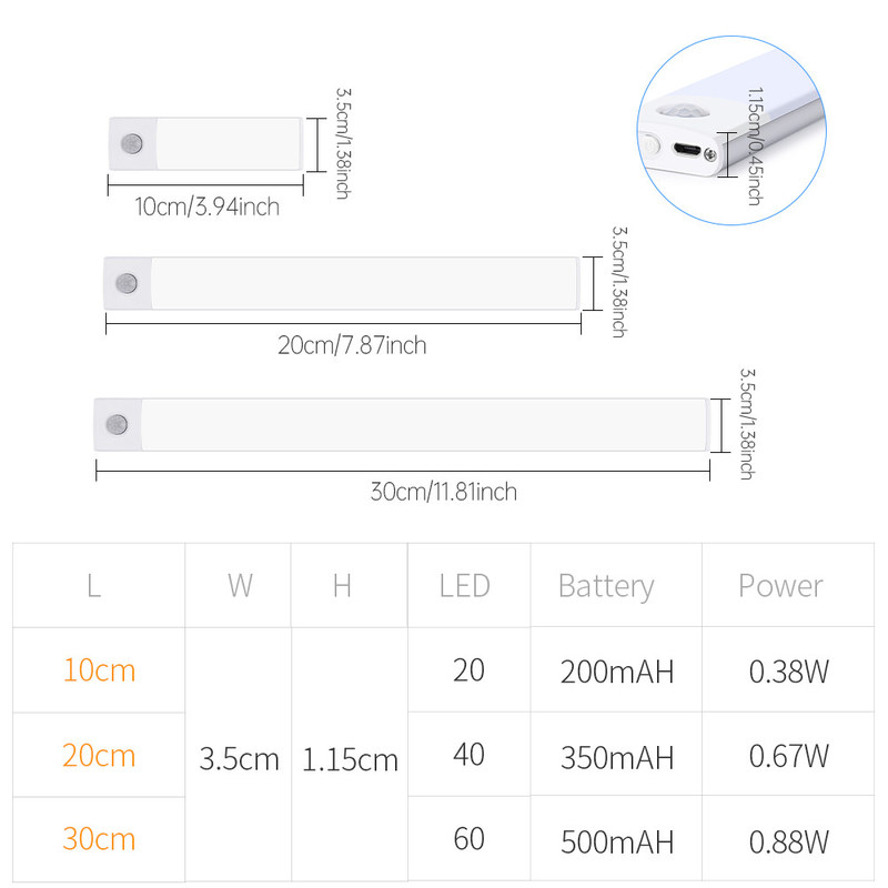 Multi-Szenario-Nutzung Intelligenter Sensor Licht Smart Switch 25 Sekunden automatisches Herunterfahren