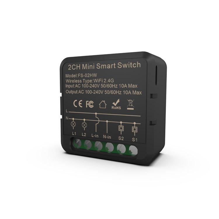 Wifi-Smart-Switches Fernsteuerung und Sprachsteuerung mit Planung und Automatisierung, Energieüberwachung, einfache Installation und Einrichtung,