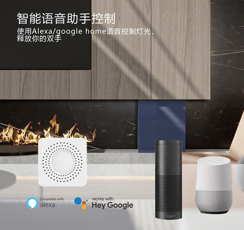 Wifi-Smart-Switches Fernsteuerung und Sprachsteuerung mit Planung und Automatisierung, Energieüberwachung, einfache Installation und Einrichtung,