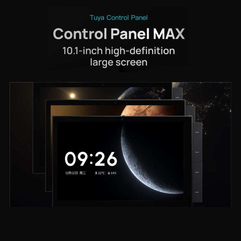 10 Zoll Wifi Smart Home Touchscreen Panel Mehrfachprotokolle Drahtlose Fernbedienung Steckdose eingebaute Sprachsteuerung