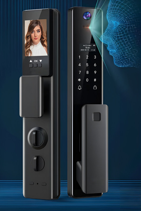Heimsicherheit Smart Door Locks 3D Gesichtserkennung Anti-Peeping Passwort mehrere Funktionen die meisten Sicherheitssystem
