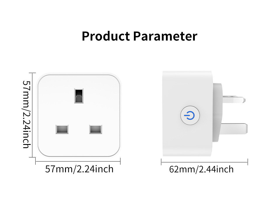 tuya wifi Smart Socket Fernsteuerung & Stimme Stecker mit Planung und Automatisierung Funktionen unterstützen Alexa Sprachsteuerung