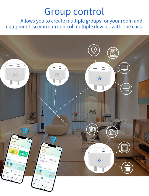 tuya wifi Smart Socket Fernsteuerung & Stimme Stecker mit Planung und Automatisierung Funktionen unterstützen Alexa Sprachsteuerung