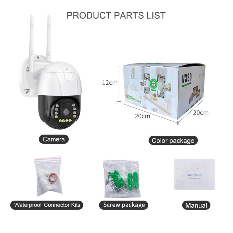WIFI-Version AC-Adapter-betriebene Smart-Monitor-Kamera mit Nachtsicht und Zwei-Wege-Audio-Smart-Kamera