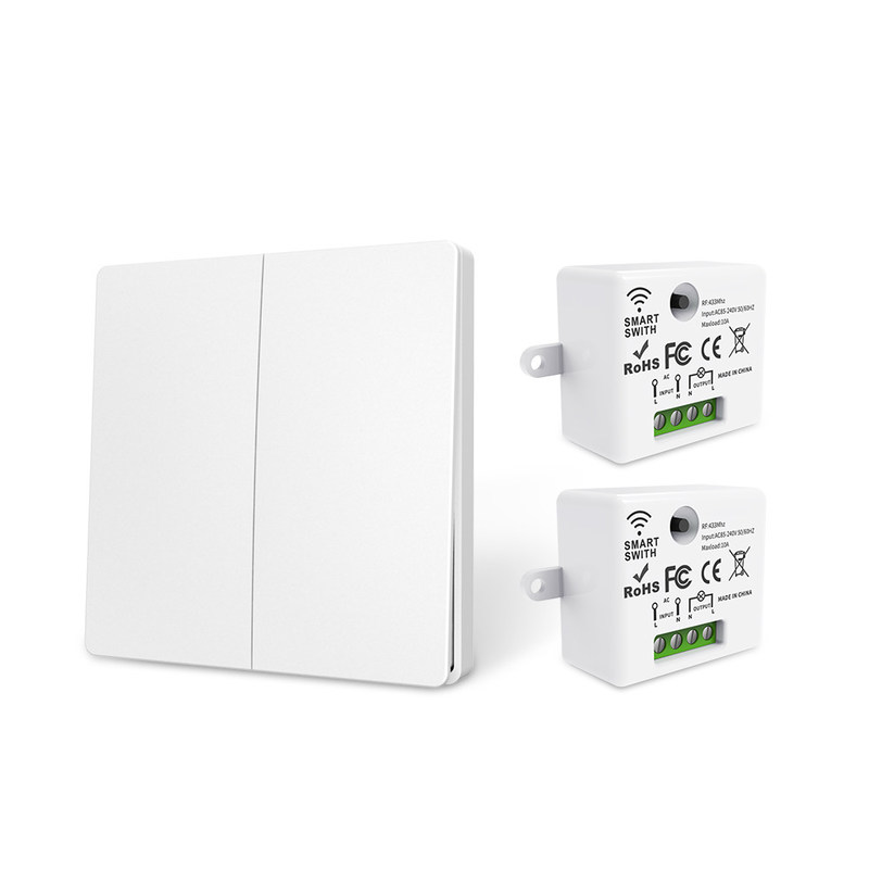 ABS Wireless Remote Control Switch 86*86*32mm Für einfache Bedienung keine Batterie benötigt mehrere Steuerszenenoptionen.