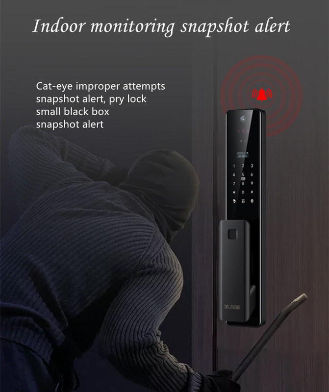 Indoor Cat Eye Video Smart Security Lock 5 Art der Freischaltung Funktionen bieten die meisten Sicherheit zu Hause Sicherheitssystem