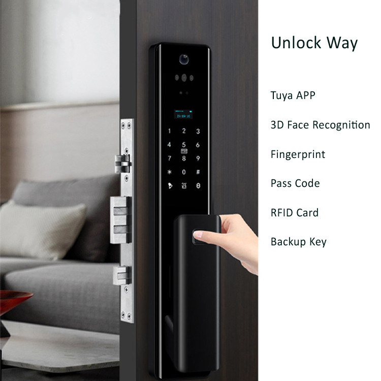 Neue Ankunft Smart Security Lock 60-70mm Backset für Sicherheit und Schutz im Innenraum 5 verschiedene Entsperrungsmethoden