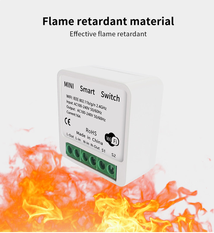 Mini-Smart Breaker Zuverlässige Smart-Lösung - Wi-Fi-fähiger Standard - Kompaktes Gerät bset Wahl, um alte Schaltkreise neu zu installieren