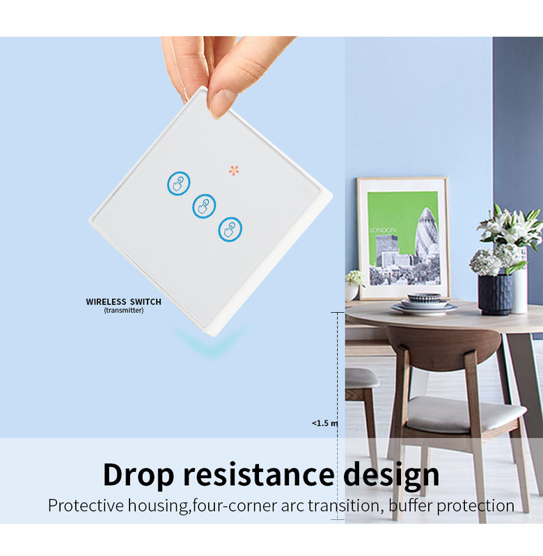 2.4GHz Homekit Smart Switch RF433 Fernbedienungsschalter für Heimautomation unterstützen mehrere Funktionen