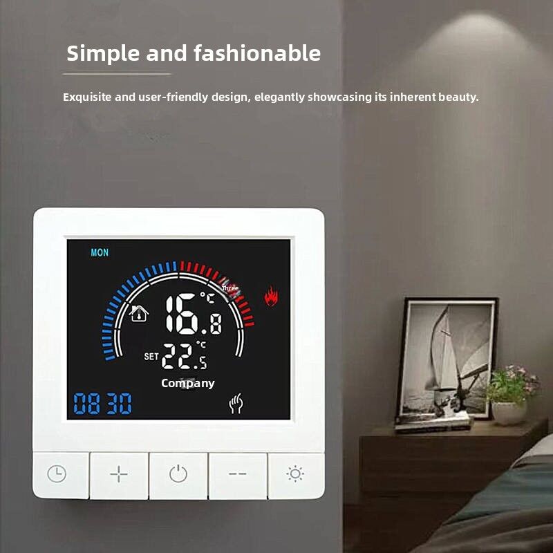 SIXWGH Tuya Smart Thermostat Wi-Fi App-Steuerung OLED-Display Schieberegler-Design Sprachsteuerung 7-Tage-Zeitplan 16A Last für Zuhause