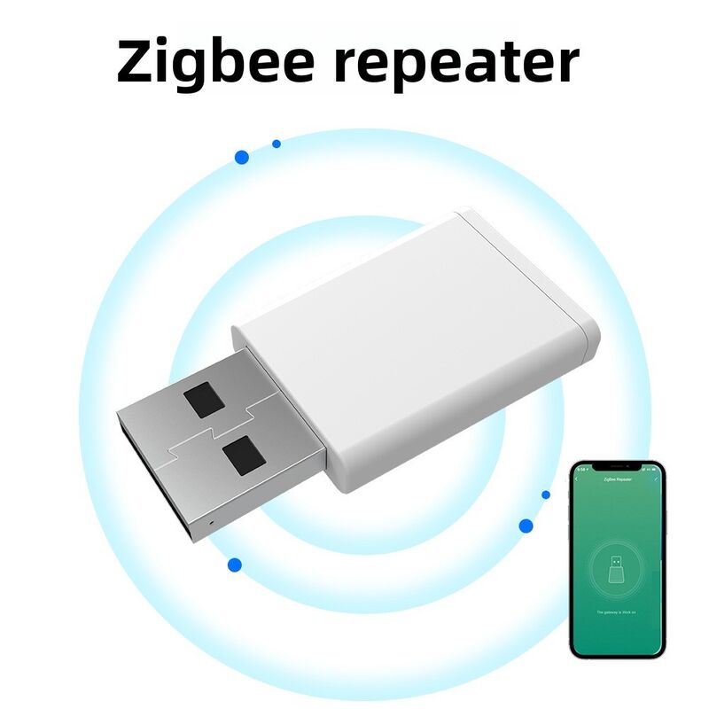SIXWGH Tuya Zigbee 3.0 USB-Repeater / Signal Booster Plug Play Range Extender Smart Home 30m Abdeckung Funktioniert Alexa / Google App