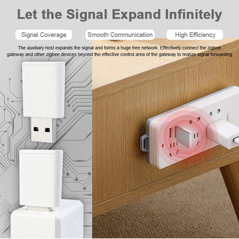 SIXWGH Tuya Zigbee 3.0 USB-Repeater / Signal Booster Plug Play Range Extender Smart Home 30m Abdeckung Funktioniert Alexa / Google App