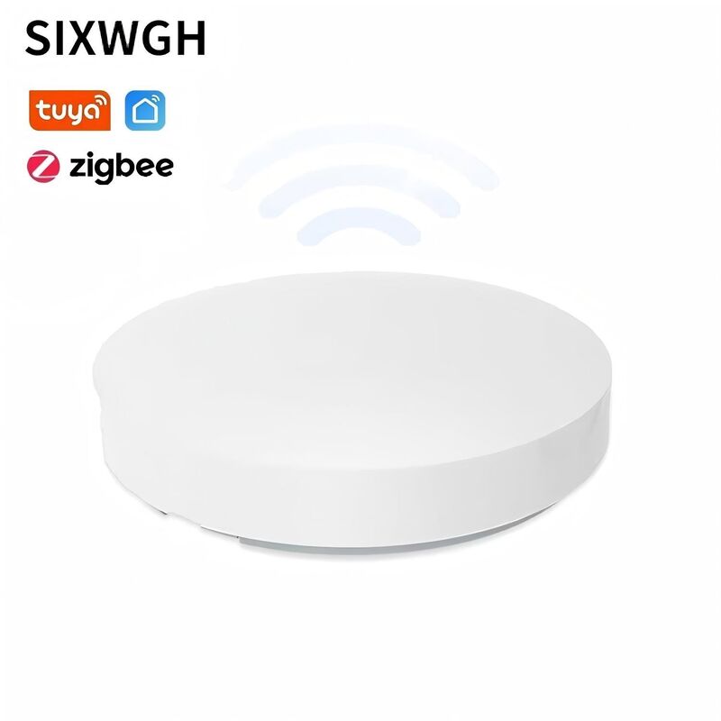 SIXWGH Tuya ZigBee Smart Button Schalter Drahtlose Fernbedienung Ein-Tasten-Multi-Szenen-Controller Kompatibel Android Smart Home