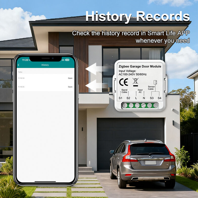 SIXWGH WiFi Zigbee Garagentoröffner Smart Switch Modul Tuya Smart Life App Kompatibel Fernbedienung Timer Zeitplan Funktioniert