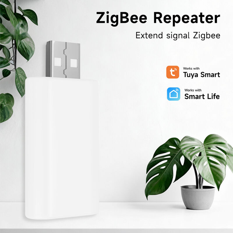 SIXWGH Zigbee Signal Repeater Extender Booster Tuya Smart Gateway USB Plug & Play Erweitert Reichweite 20-30m Großes Heim-Mesh-Netzwerk