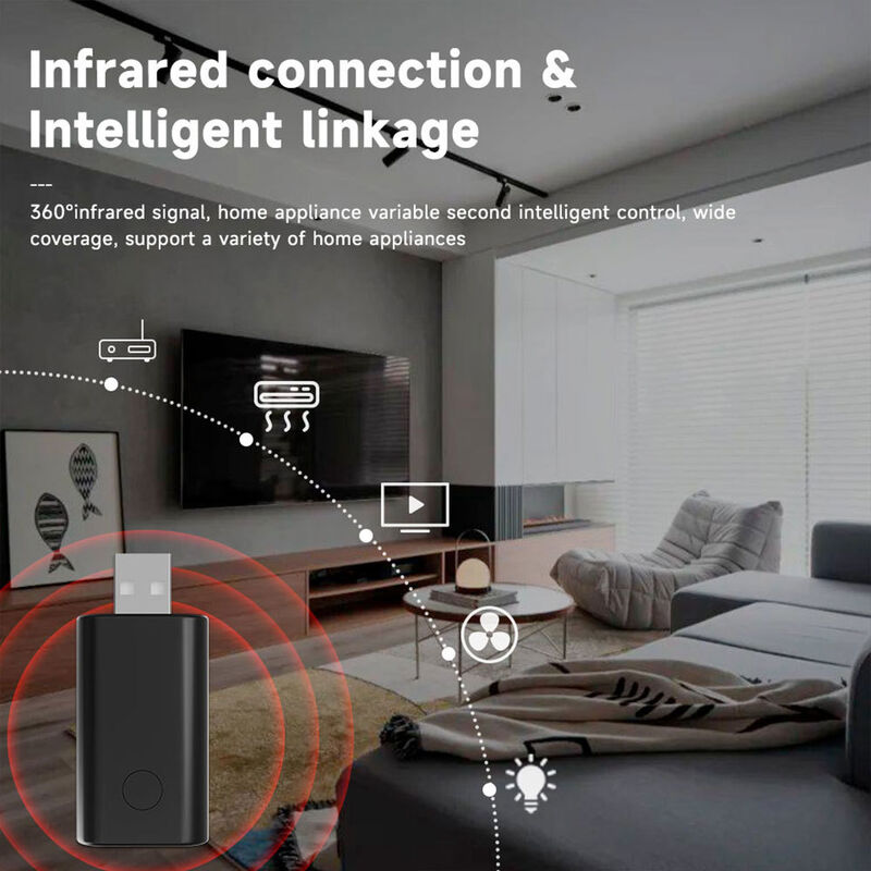 SIXWGH Universelle IR-WLAN-Fernbedienung mit Alexa/Google Home App-Steuerung Tuya OS drehbares Design für Hotel-Wohnmobil-Smart-Home-Hub