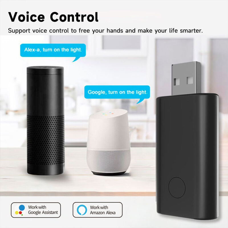 SIXWGH Universelle IR-WLAN-Fernbedienung mit Alexa/Google Home App-Steuerung Tuya OS drehbares Design für Hotel-Wohnmobil-Smart-Home-Hub