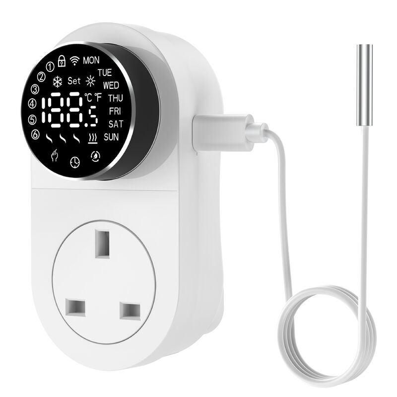 SIXWGH Smart Wi-Fi für Plug-in Thermostat 16A LED-Bildschirm APP/Stimme Fernbedienung Heizung Kühlung NTC Sensor Heim Aquarium