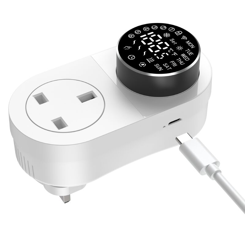 SIXWGH Smart Wi-Fi für Plug-in Thermostat 16A LED-Bildschirm APP/Stimme Fernbedienung Heizung Kühlung NTC Sensor Heim Aquarium