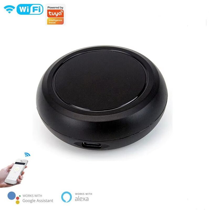 SIXWGH Intelligenter WLAN IR RF Universalfernbedienung All-in-One Hub für TV Klimaanlage Lichtvorhang Kompatibel mit Alexa Google Home Sprachsteuerung