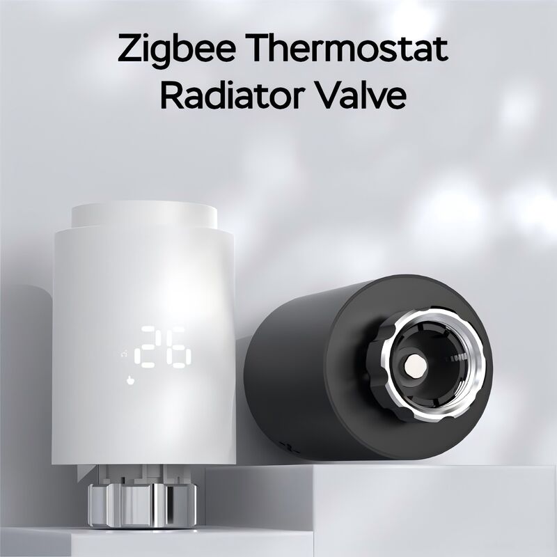 SIXWGH Zigbee 3.0 Smart Thermostatic Radiator Valve (TRV) Alexa/Google Assistant Tuya App 7-Tage programmierbare drahtlose Heizung