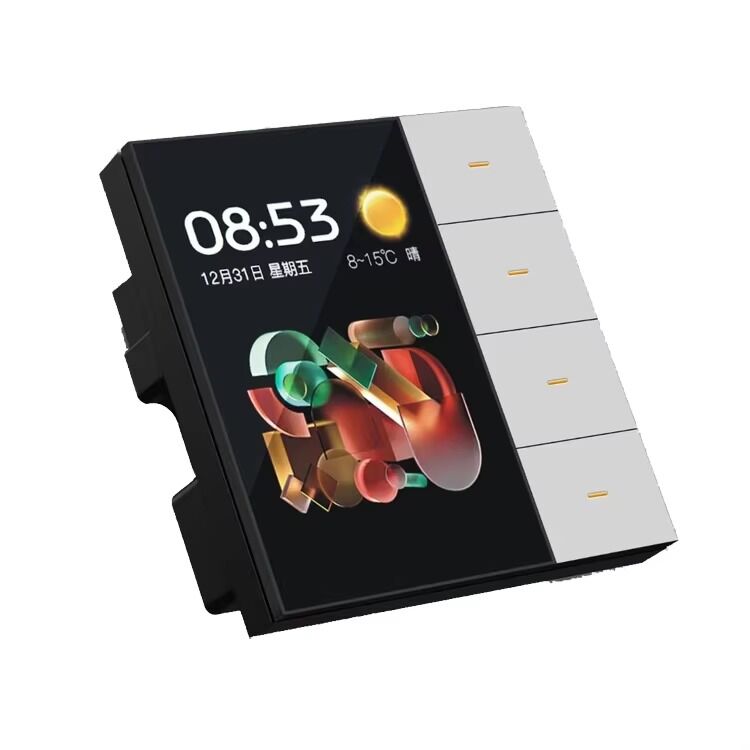 SIXWGH Smart Life Smart Touch Wand Schalter 4-fach WiFi Zigbee Panel Radar Sensor Bunt Individuell Luxus Haus Hotel Büro