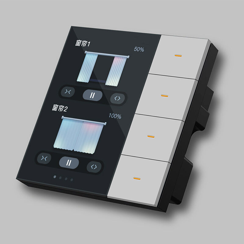 SIXWGH Smart Life Smart Touch Wand Schalter 4-fach WiFi Zigbee Panel Radar Sensor Bunt Individuell Luxus Haus Hotel Büro