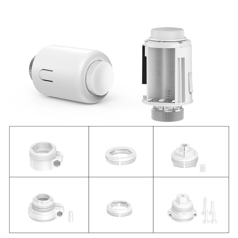 SIXWGH Tuya Zigbee Smart Thermostatisches Heizkörperventil TRV APP Sprachsteuerung Automatischer Zeitplan Bar Design Alexa/Google Home Kompatibel