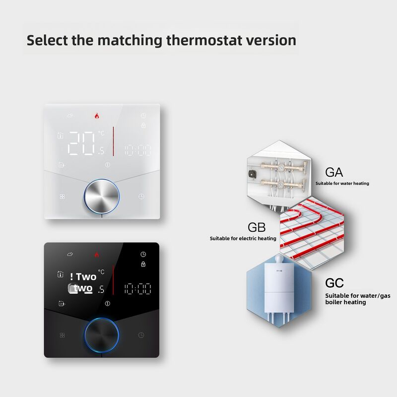 SIXWGH Tuya Smart WiFi Thermostat Elektrische Heizung APP Steuerung Sprachassistent Kompatible Energiesparmodus Kindersperre hoch