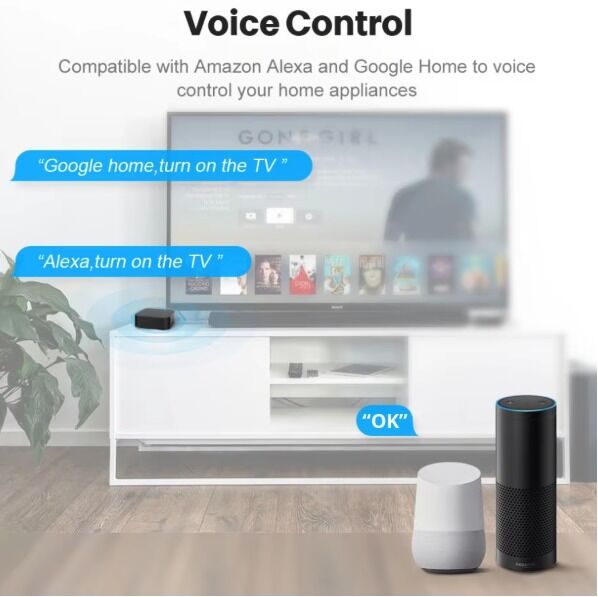 SIXWGH Tuya Smart Fernbedienung US/EU/PL Alexa Google Home Kompatibel 360° Abdeckung FCC Zertifiziert Zigbee Smart IR Fernbedienung 5V WiFi