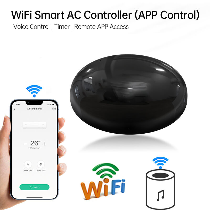 SIXWGH Smart Home WiFi Sprachsteuerung Klimaanlage Alexa Google Home TuyaApp Kompatibilität Universal Infrarot Typ-C