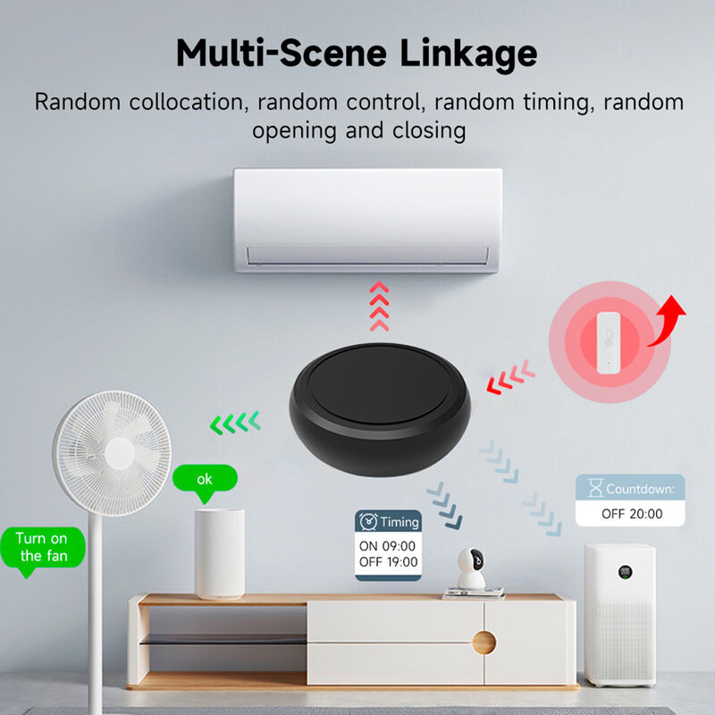 SIXWGH Universelle Smart Fernbedienung Wi-Fi IR + RF Alexa Google Home Sprachsteuerung 433/315MHz für TV Ventilator Tuya Smart Life App