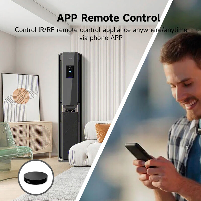 SIXWGH Universelle Smart Fernbedienung Wi-Fi IR + RF Alexa Google Home Sprachsteuerung 433/315MHz für TV Ventilator Tuya Smart Life App