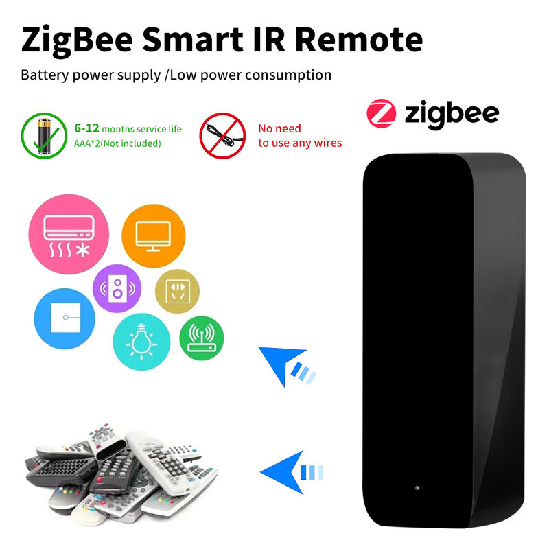 SIXWGH Neueste TuyaZigbee Smart IR Fernbedienung Universal AC/TV Blaster Alexa Google Home Kompatibilität Bar Garage Autobatterie