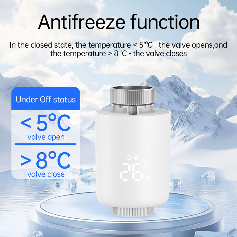 SIXWGH Tuya Zigbee 3.0 TRVL Smart Thermostat OLED Radiator Aktuator Ventil Programmierbarer Temperaturregler Android Flip Home