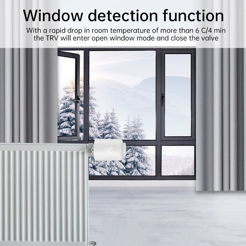 SIXWGH Tuya Zigbee 3.0 TRVL Smart Thermostat OLED Radiator Aktuator Ventil Programmierbarer Temperaturregler Android Flip Home
