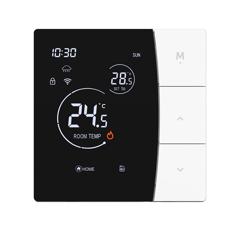SIXWGH Intelligenter WLAN-Thermostat für Hotelnutzung Tuya App Sprachsteuerung Elektrische Fußbodenheizung 16A Last LCD-Temperaturregler