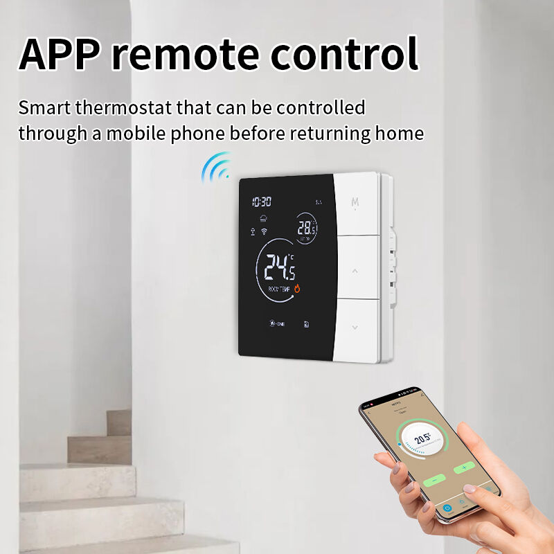 SIXWGH Intelligenter WLAN-Thermostat für Hotelnutzung Tuya App Sprachsteuerung Elektrische Fußbodenheizung 16A Last LCD-Temperaturregler