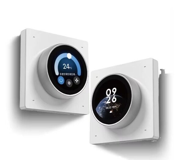 SIXWGH Smart Home Control Panel Drehknopf Touchscreen Funktioniert Tuya Smart Life App für HLK-Szenensteuerung US/EU Hausautomation