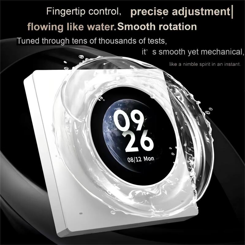 SIXWGH Smart Home Control Panel Drehknopf Touchscreen Funktioniert Tuya Smart Life App für HLK-Szenensteuerung US/EU Hausautomation